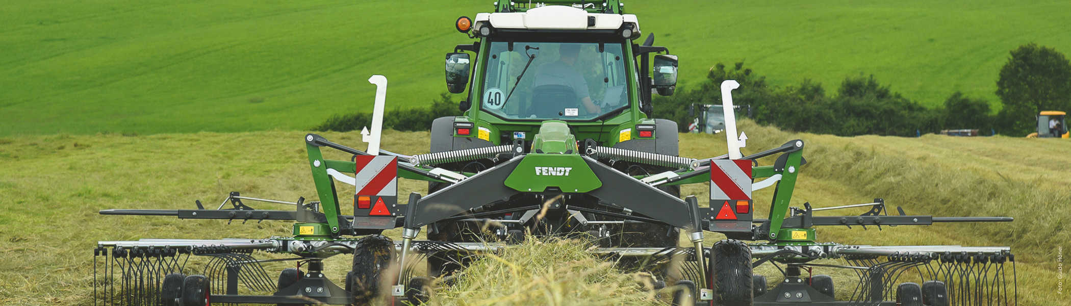 Trecker auf einem Feld