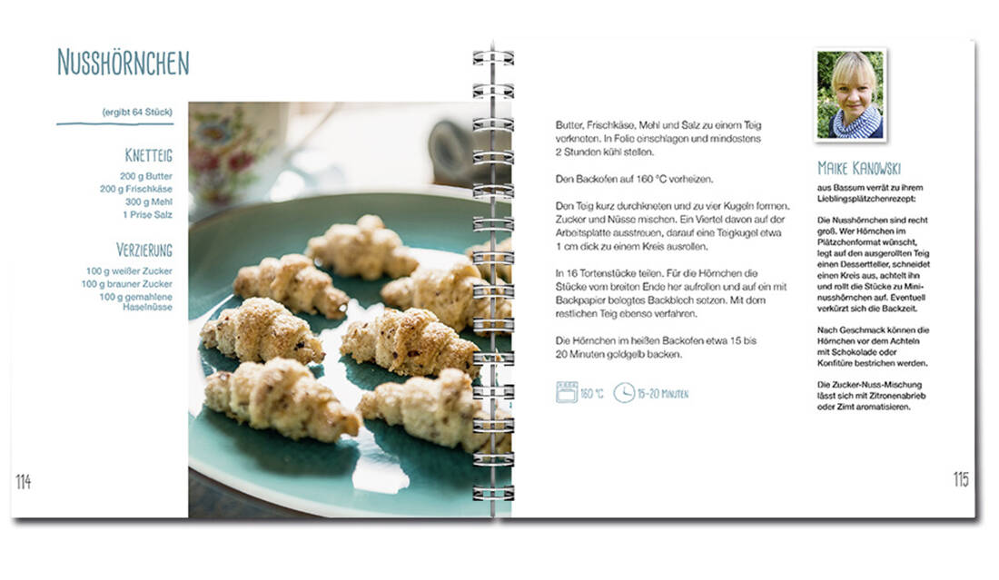 Prima Plätzchen 1 Landwirtschaftsverlag GmbH Buch mit Nusshörnchen Rezepten, großformatige Fotos und Anleitungen