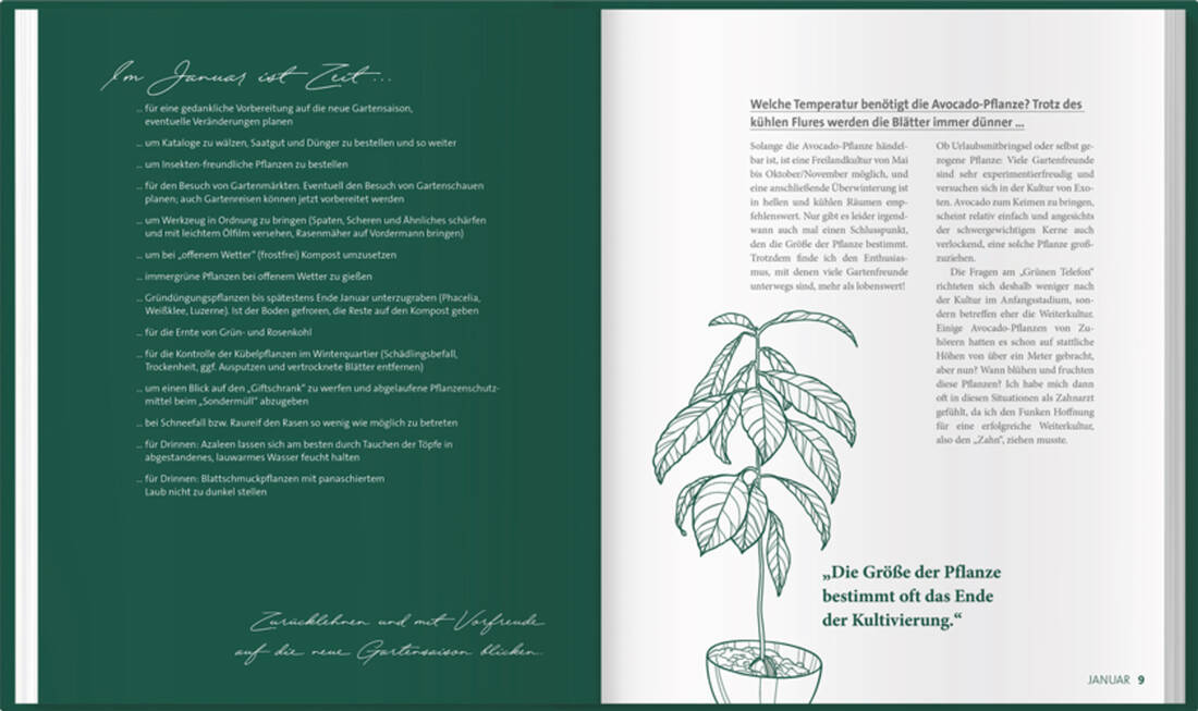 MDR Garten- Das grüne Telefon von Landwirtschaftsverlag GmbH, Gartenratgeber-Buch in grün mit Pflanzen-Texten