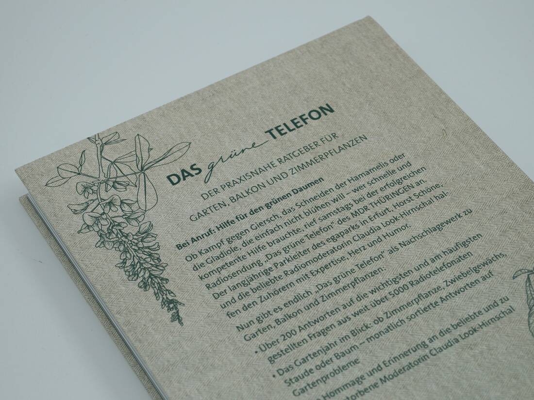 MDR Garten- Das grüne Telefon von Landwirtschaftsverlag GmbH, Gartenratgeber-Buch in grünem Hahnentritt