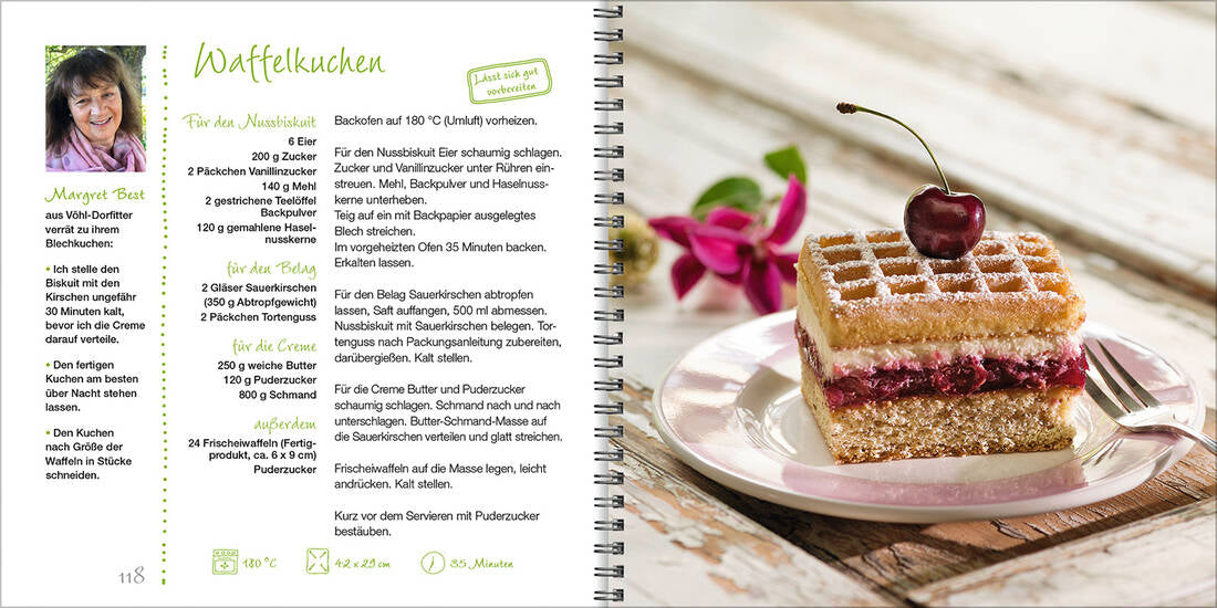 Allerbeste Blechkuchen von Landwirtschaftsverlag GmbH mit Waffelkuchen-Rezepten, Rezeptideen für Blechkuchen
