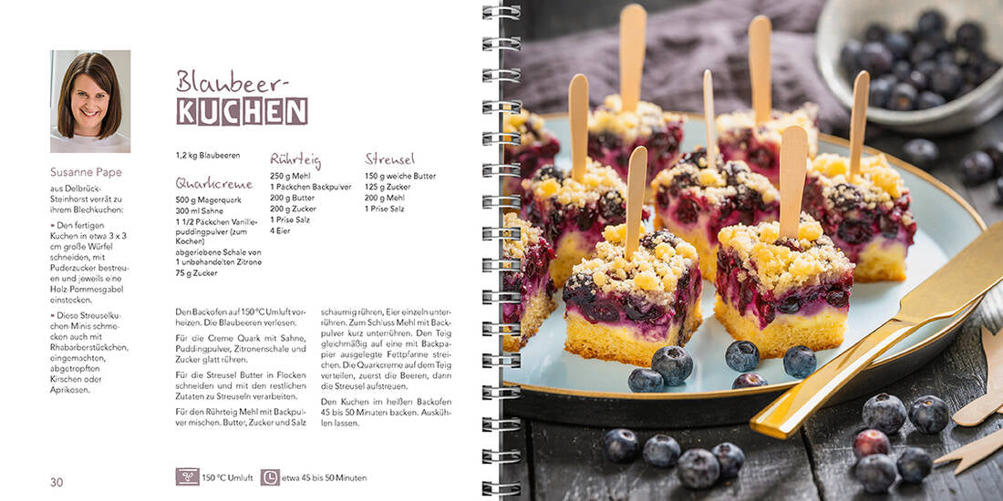 Blechkuchen Süß und herzhaft von Landwirtschaftsverlag GmbH mit Spiralbindung und großformatigen rezeptgetreuen Fotos