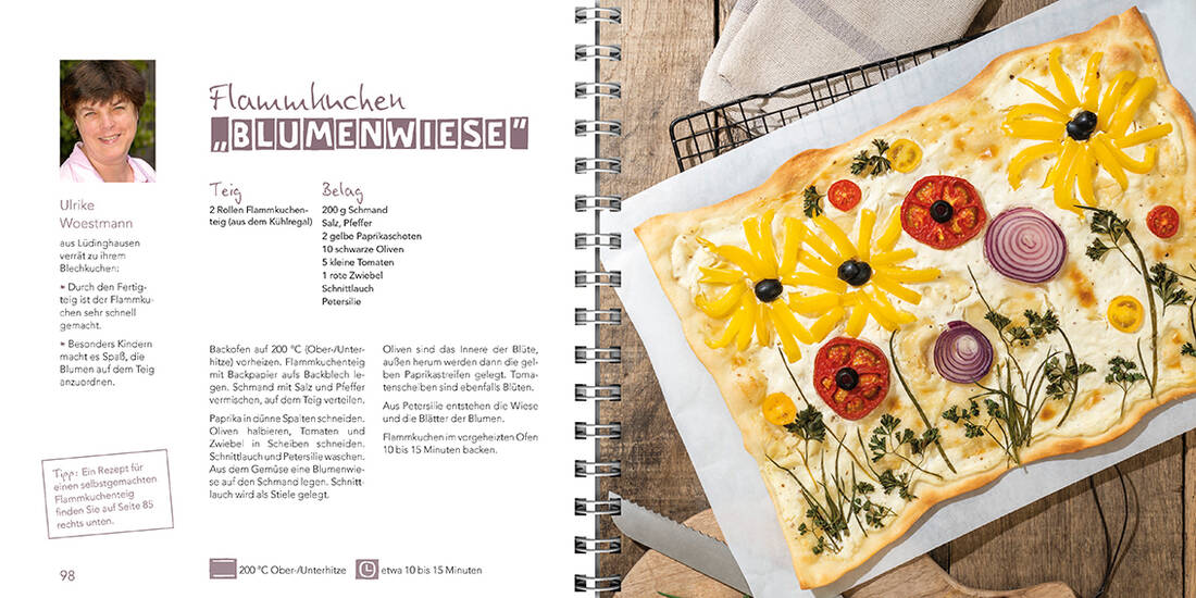 Blechkuchen Süß und herzhaft Landwirtschaftsverlag GmbH Backbuch mit Spiralbindung in warmem Beige