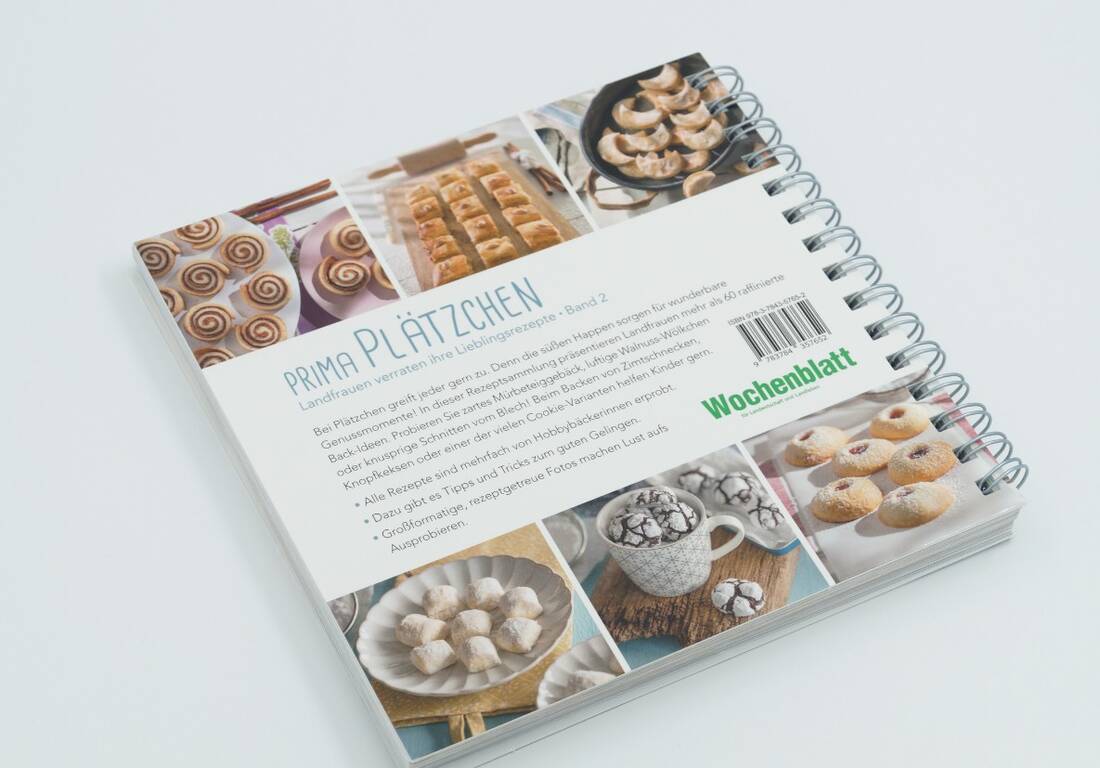 Prima Plätzchen 2 von Landwirtschaftsverlag GmbH, Spiralbuch mit Plätzchen Rezepten und großformatigen Fotos