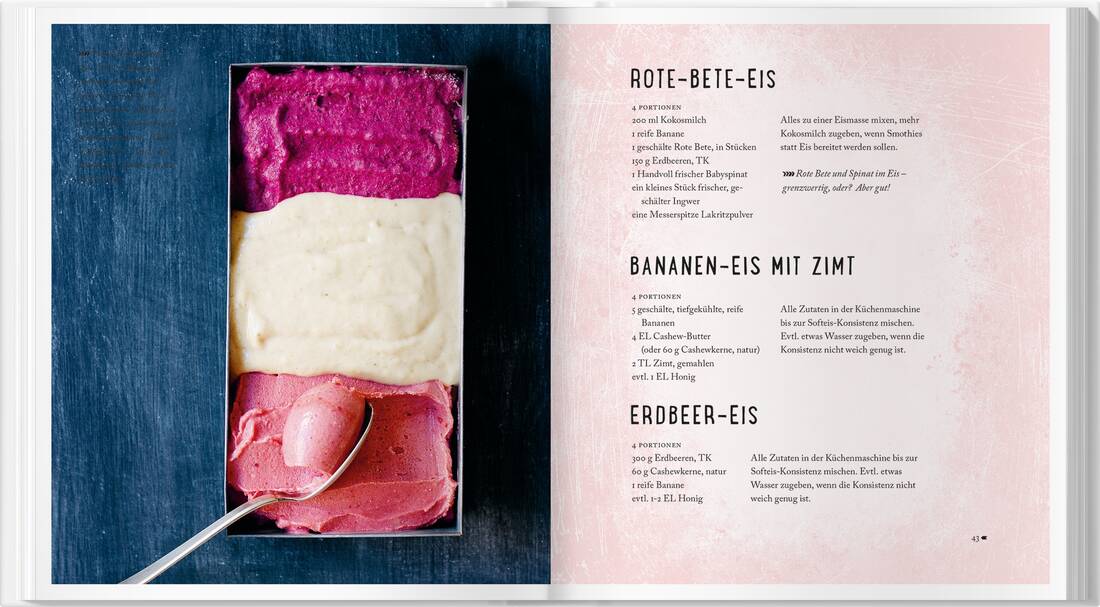 Süßer Genuss Landwirtschaftsverlag GmbH Rezeptsammlung für Cookies, Eiscreme und Smoothies ohne Zucker in Rosa und Blau