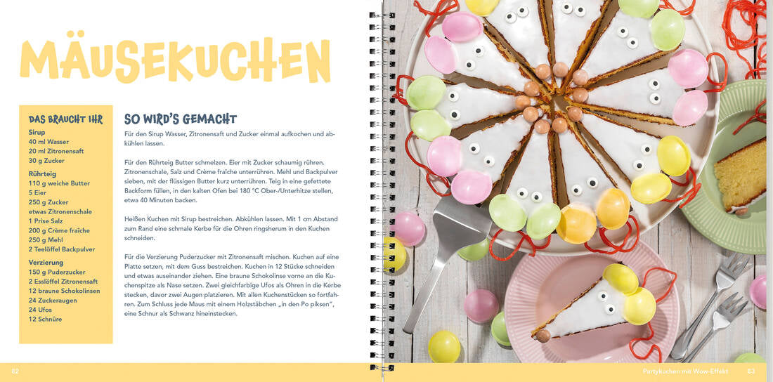 Kinder lieben Kuchen von Landwirtschaftsverlag GmbH, Backbuch für Kinder und Familien mit buntem Mäusekuchen