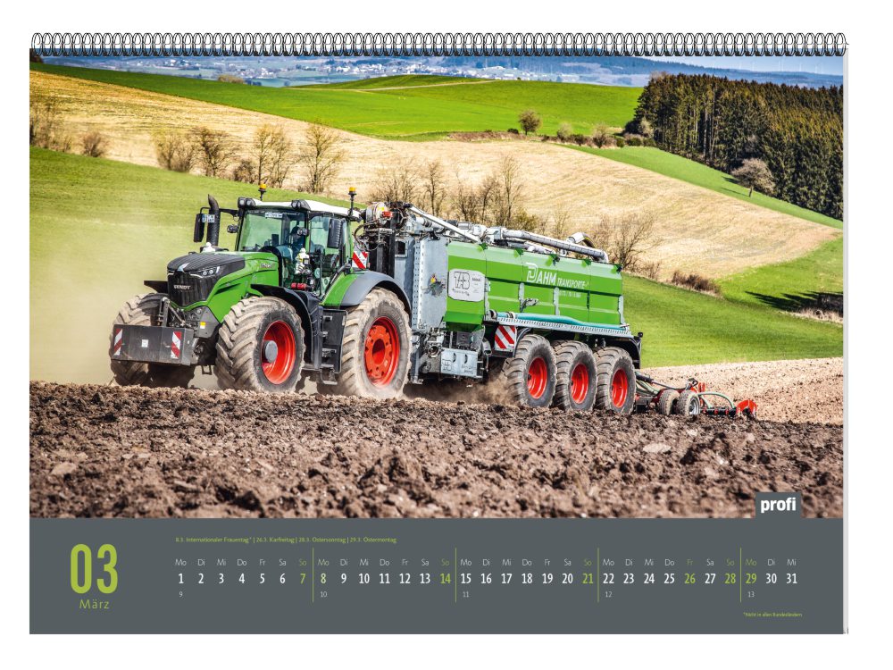profi Landtechnikkalender 2027 von Landwirtschaftsverlag GmbH als Wandkalender mit Drahtkammbindung