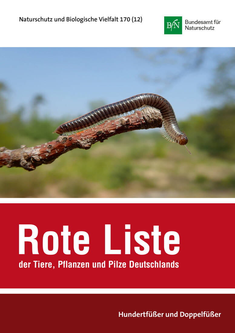 NaBiV Heft 170/12: Rote Liste und Gesamtartenliste der Hundertfüßer und Doppelfüßer (Myriapoda: Chil