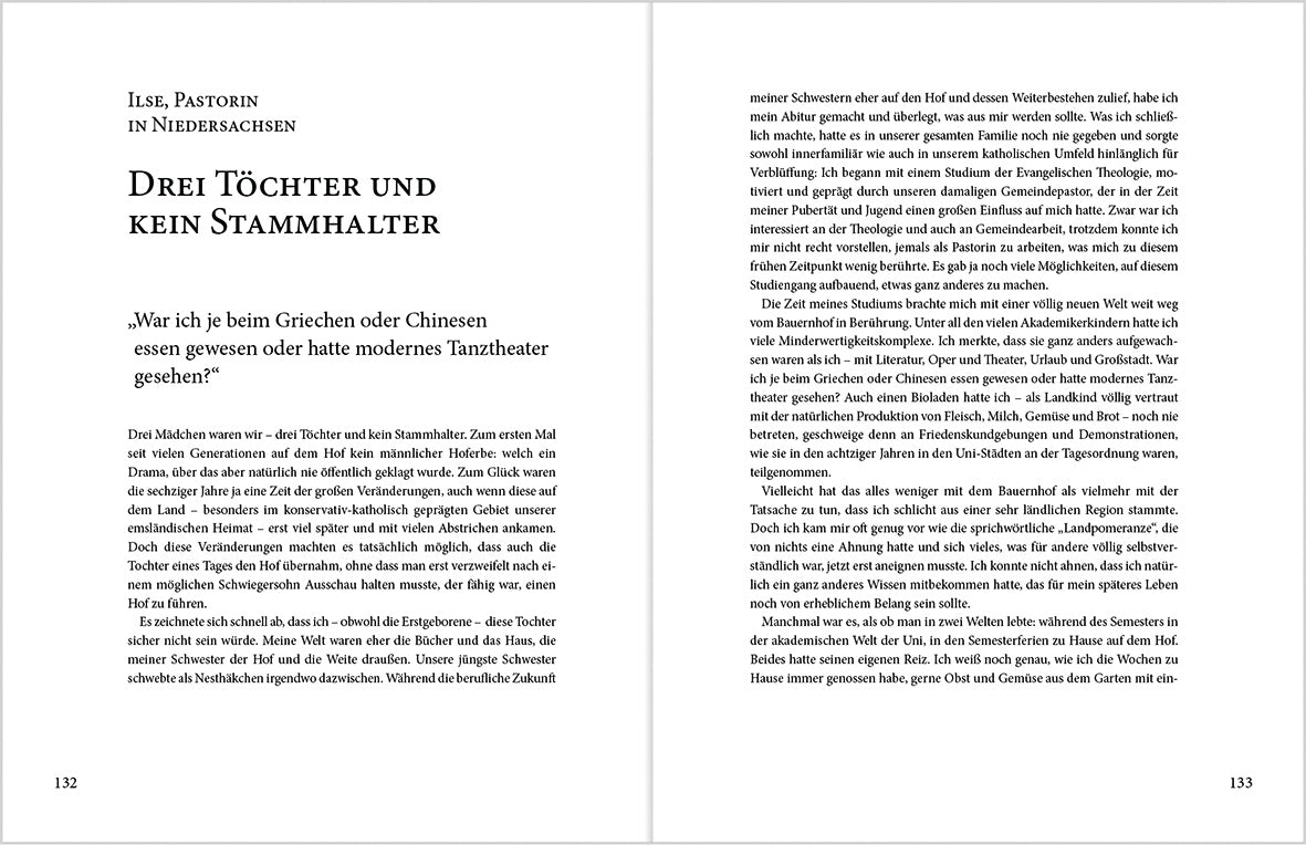 Bauerntöchter erzählen ihre Geschichte