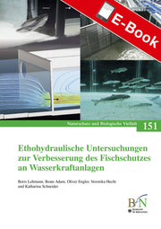PDF: NaBiV Heft 151: Ethohydraulische Untersuchungen zur Verbesserung des Fischschutzes an Wasserkra