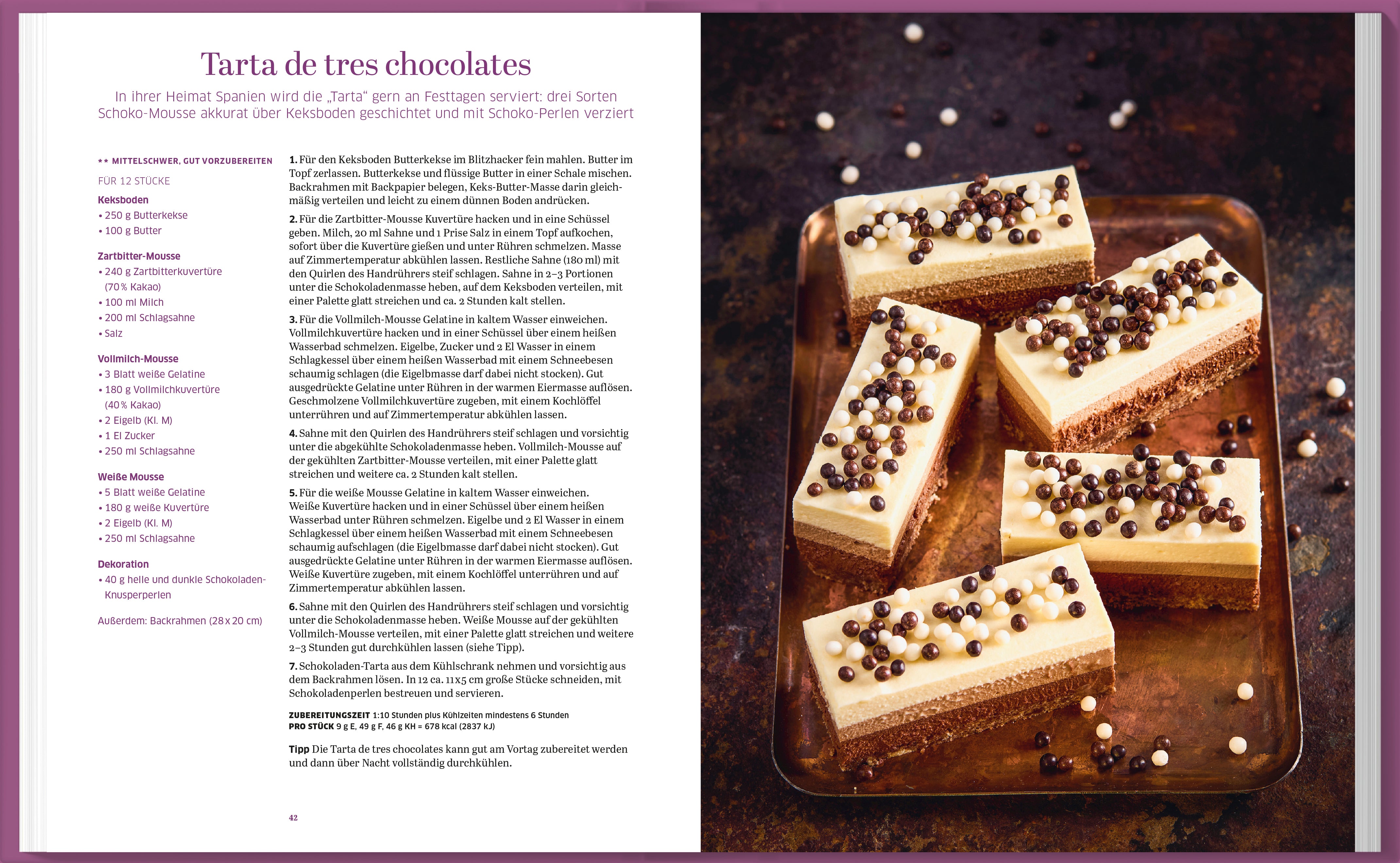 essen trinken Feine Desserts von Landwirtschaftsverlag GmbH, Kochbuch mit Schritt für Schritt Dessert-Rezepten