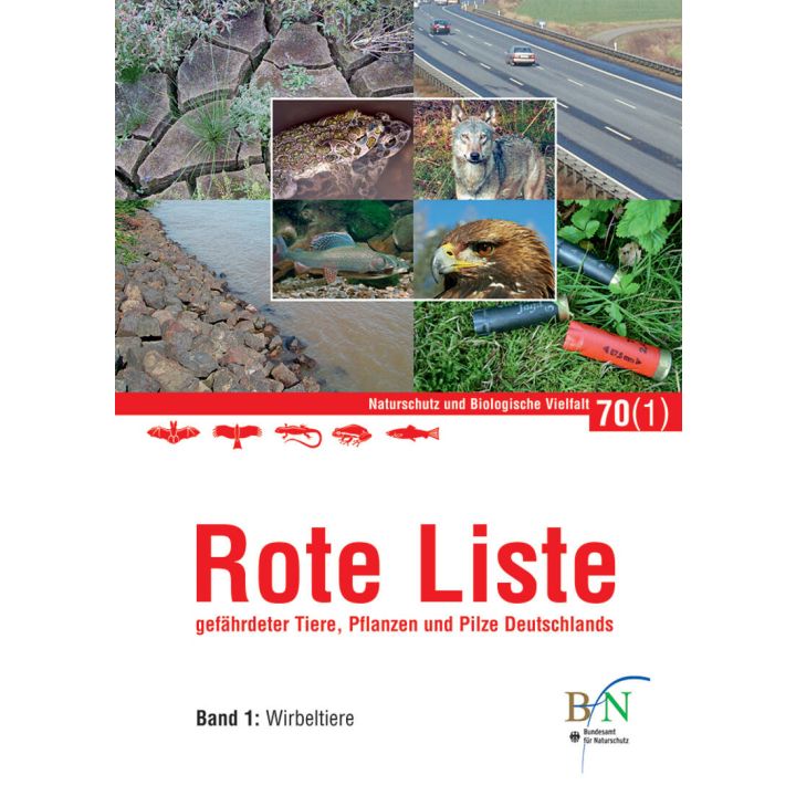 NaBiV Heft 70/1: Rote Liste gef&auml;hrdeter Tiere, Pflanzen und Pilze Deutschlands - Band 1: Wirbeltiere