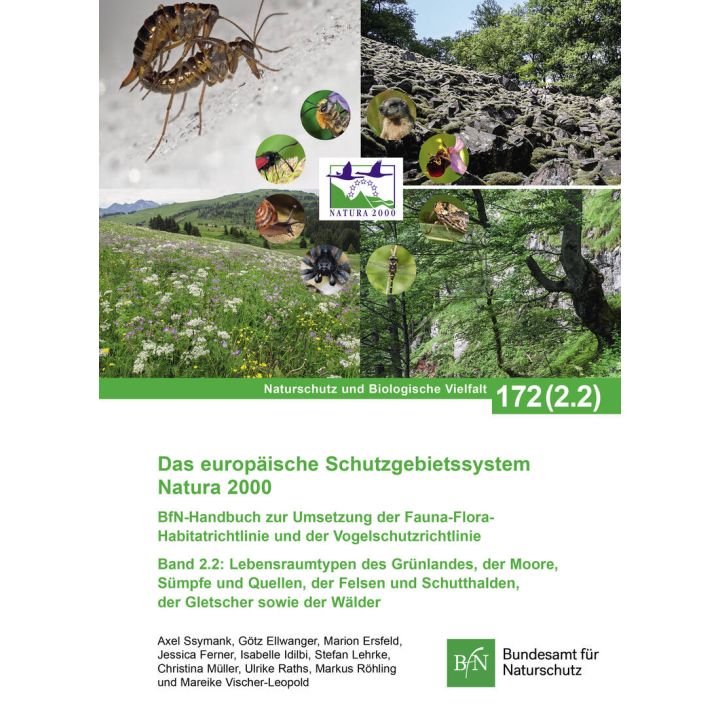 NaBiV Heft 172 Band 2.2: Das europ&auml;ische Schutzgebietssystem Natura 2000 Band 2.2 Lebensraumtypen