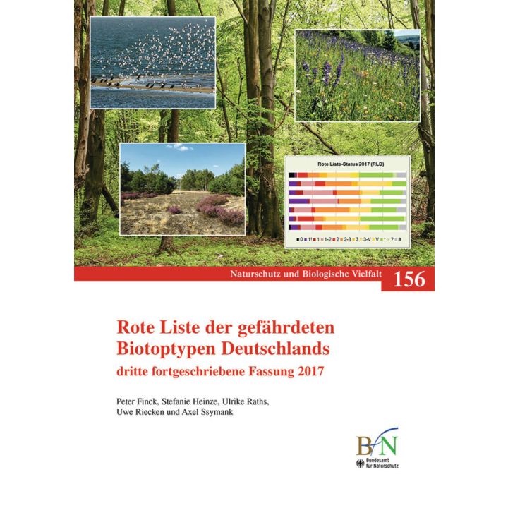 NaBiV Heft 156: Rote Liste der gef&auml;hrdeten Biotoptypen Deutschlands