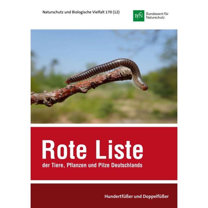 NaBiV Heft 170/12: Rote Liste und Gesamtartenliste der Hundertf&uuml;&szlig;er und Doppelf&uuml;&szlig;er (Myriapoda: Chilopoda et Diplopoda) Deutschlands