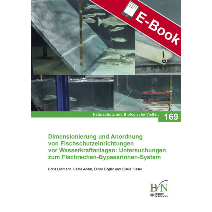 PDF: NaBiV Heft 169: Dimensionierung und Anordnung von Fischschutzeinrichtungen vor Wasserkraftanlagen