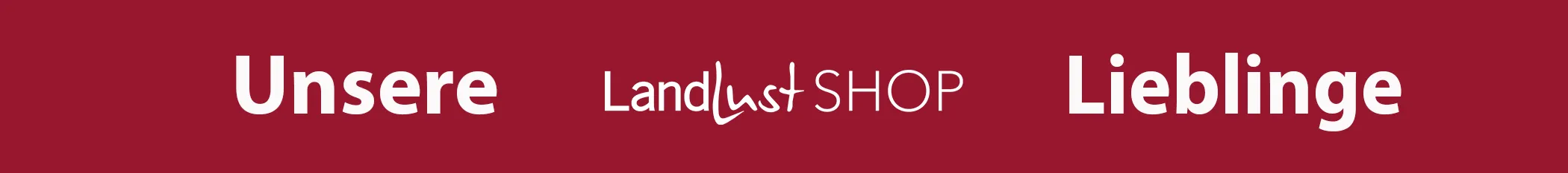 Header, Landlust Shop.